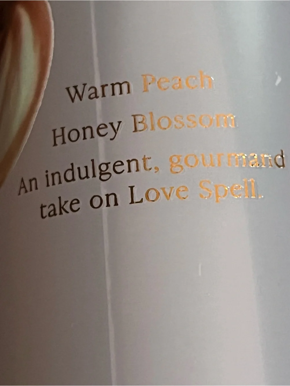 Victoria's Secret Love Spell Brûlée Fragrance Mist - Lavender Pink with Gold Cap